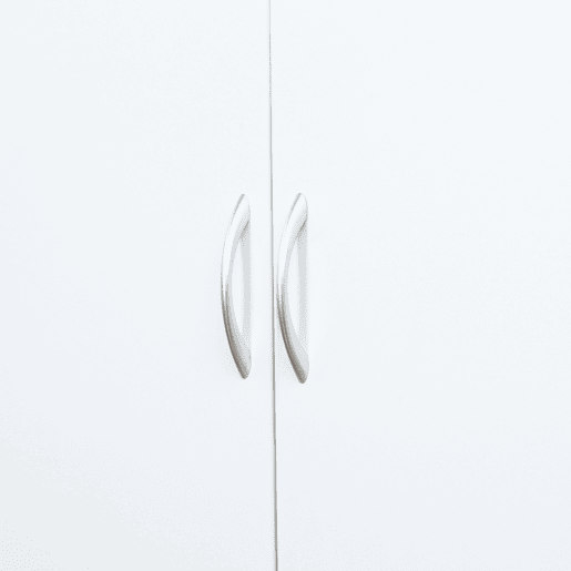 HOMCOM Armário de Cozinha com Gaveta 4 Portas e Prateleiras Interiores Ajustável em Altura Móvel Auxiliar de Armazenamento Moderno para Sala de Jantar Sala de Estar 80x40x180cm Branco