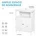 Armario de Baño MDF kleankin, hogar - baño Armario de Baño MDF kleankin, hogar - baño Blanco