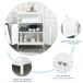 Armario de Baño MDF kleankin, hogar - baño Armario de Baño MDF kleankin, hogar - baño Blanco
