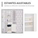Armario Alto para Baño MDF y Acrílico kleankin, hogar - baño Armario Alto para Baño MDF y Acrílico kleankin, hogar - baño Blanco