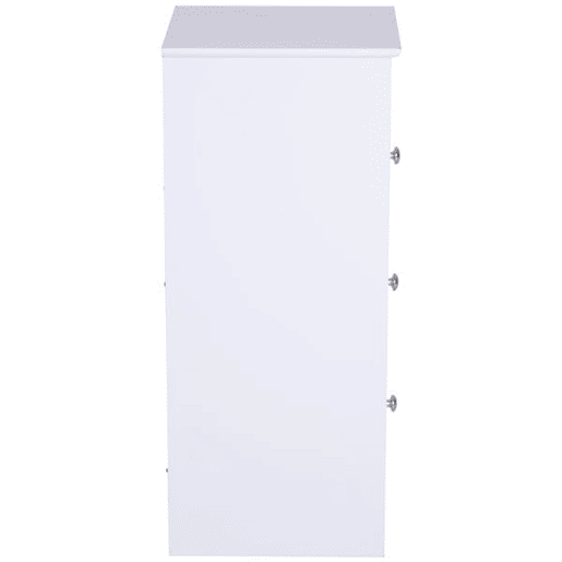 HOMCOM Armário Auxiliar Casa de Banho com 3 Gavetas Armário Multifuncional Móvel de Armazenamento para Casa de Banho Cozinha Dormitório 29,8x29,8x68,5 cm Branco