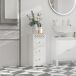 Armario de Almacenamiento MDF HOMCOM, hogar - baño Armario de Almacenamiento MDF HOMCOM, hogar - baño Blanco
