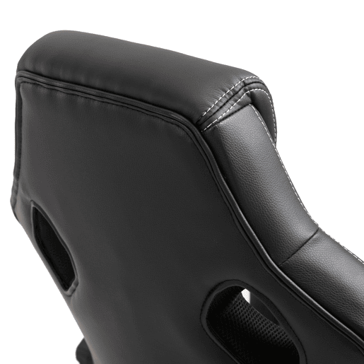 HOMCOM Cadeira de Escritório Ergonómica Cadeira de Escritório Giratória com Altura Ajustável Encosto Alto Estofado em Couro PU e Malha Transpirável 71x61x108-118cm Preto HOMCOM Cadeira de Escritório Ergonómica Cadeira de Escritório Giratória com Altura Ajustável Encosto Alto Estofado em Couro PU e Malha Transpirável 71x61x108-118cm Preto