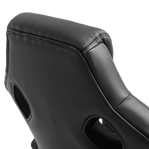 HOMCOM Cadeira de Escritório Ergonómica Cadeira de Escritório Giratória com Altura Ajustável Encosto Alto Estofado em Couro PU e Malha Transpirável 71x61x108-118cm Preto HOMCOM Cadeira de Escritório Ergonómica Cadeira de Escritório Giratória com Altura Ajustável Encosto Alto Estofado em Couro PU e Malha Transpirável 71x61x108-118cm Preto