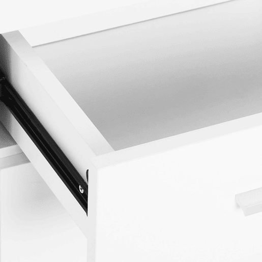 HOMCOM Armário Gabinete Aparador Móveis para Organizador de Armazenamento Refeições Polivalentes com Portas e Gavetas 106x35x76cm