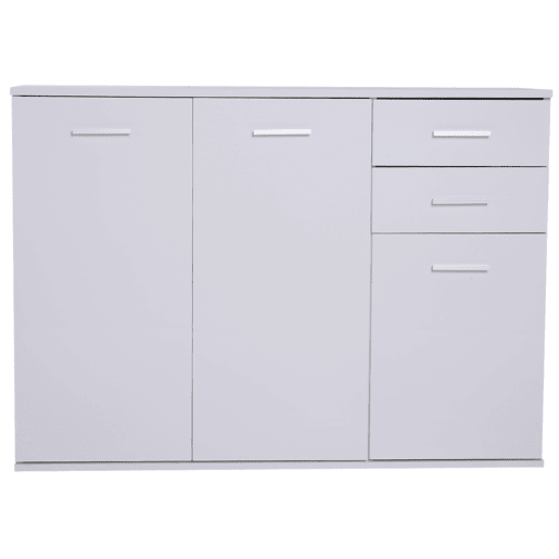 HOMCOM Armário Gabinete Aparador Móveis para Organizador de Armazenamento Refeições Polivalentes com Portas e Gavetas 106x35x76cm