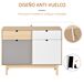 Aparador Auxiliar MDF HOMCOM, hogar - muebles de comedor 100 Aparador Auxiliar MDF HOMCOM, hogar - muebles de comedor 100 Multicolor