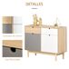 Aparador Auxiliar MDF HOMCOM, hogar - muebles de comedor 100 Aparador Auxiliar MDF HOMCOM, hogar - muebles de comedor 100 Multicolor