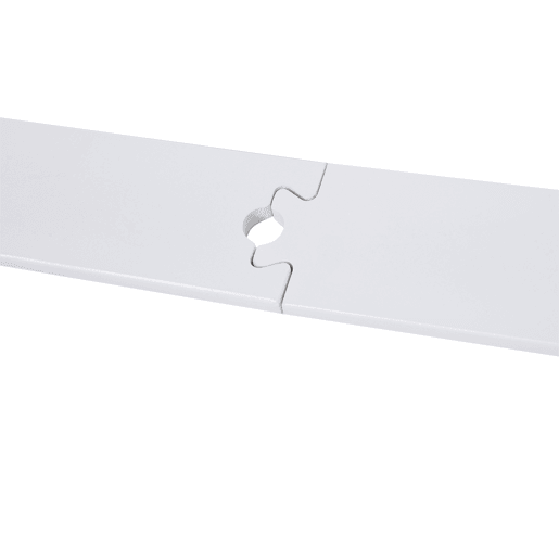 HOMCOM 67T183cm Ferragens para Porta Corredeira Kit de Acessórios para Porta Corredeira de Madeira com Guia de Chão Trilho de Aço de Carbono Branco