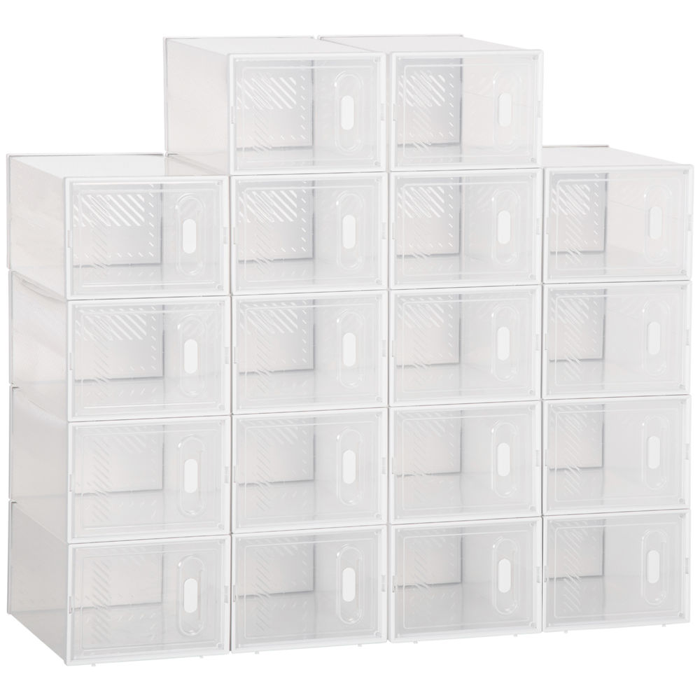 Armario Modular PP HOMCOM, hogar - muebles de dormitorio 25 Blanco Brillo