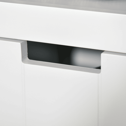 HOMCOM Aparador de Sala de Estar Armário Auxiliar de Armazenamento Moderno com Prateleira Aberta e 3 Gavetas para Dormitório Sala de Estar 102x33x61,5cm Branco