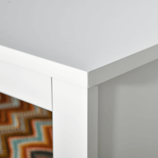 HOMCOM Aparador de Sala de Estar Armário Auxiliar de Armazenamento Moderno com Prateleira Aberta e 3 Gavetas para Dormitório Sala de Estar 102x33x61,5cm Branco