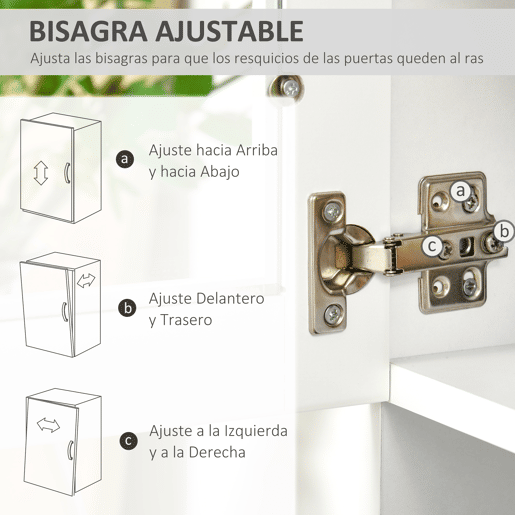 HOMCOM Aparador auxiliar de cozinha Armário com prateleiras internas ajustáveis u200Bu200Be gaveta 80x48x170 cm Branco