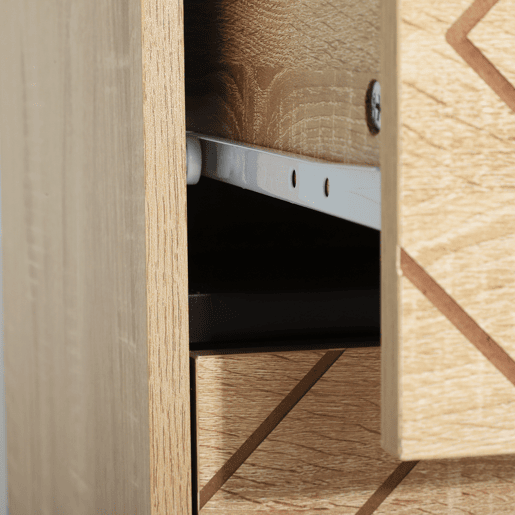 HOMCOM Cómoda com 5 Gavetas Estilo Retrô Móvel Auxiliar de Madeira para Sala de Estar Corredor 80x39,5x110 cm Madeira e Preto
