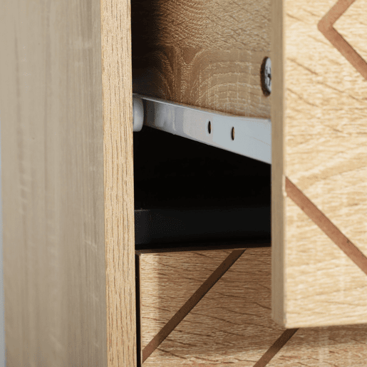 HOMCOM Cómoda com 5 Gavetas Estilo Retrô Móvel Auxiliar de Madeira para Sala de Estar Corredor 80x39,5x110 cm Madeira e Preto