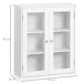 Armario de Pared Baño MDF y Vidrio kleankin, hogar - baño 55 Armario de Pared Baño MDF y Vidrio kleankin, hogar - baño 55 Blanco