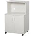 Aparador Auxiliar para Microonda Tablero de Partículas E1 HOMCOM 60 Aparador Auxiliar para Microonda Tablero de Partículas E1 HOMCOM 60 Blanco