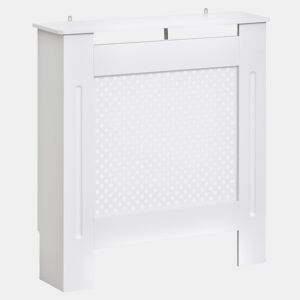 HOMCOM Cobertura de Radiador de MDF Cobertura para Radiador com Prateleira Estilo Moderno 78x19x82 cm Branco