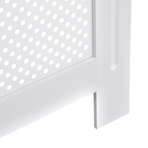 HOMCOM Cobertura de Radiador de MDF Cobertura para Radiador com Prateleira Estilo Moderno 78x19x82 cm Branco