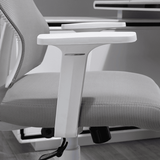 HOMCOM Cadeira ergonômica giratória para escritório altura ajustável e reclinável até 120º posição de bloqueio 64x61x120,9-128,9 cm Cinza