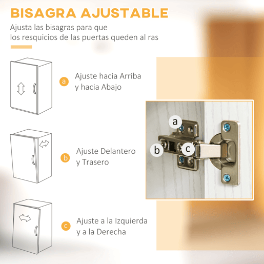 HOMCOM Armário Auxiliar para Cozinha com 3 Armários com Portas Prateleira Ajustável Gaveta e Prateleira Aberta 71x41x178 cm Branco