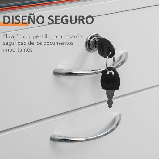 HOMCOM Unidade de Gavetas para Escritório com Rodas, Móvel Arquivador com Gaveta, Compartimento e Porta, 40x35x60 cm, Branco HOMCOM Unidade de Gavetas para Escritório com Rodas, Móvel Arquivador com Gaveta, Compartimento e Porta, 40x35x60 cm, Branco