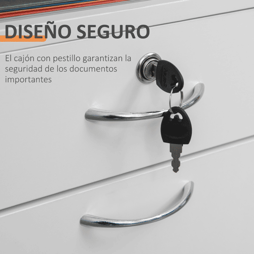 HOMCOM Unidade de Gavetas para Escritório com Rodas, Móvel Arquivador com Gaveta, Compartimento e Porta, 40x35x60 cm, Branco HOMCOM Unidade de Gavetas para Escritório com Rodas, Móvel Arquivador com Gaveta, Compartimento e Porta, 40x35x60 cm, Branco