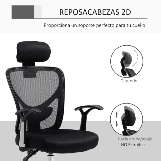 Vinsetto Cadeira de Escritório Ergonômica Cadeira de Escritório Giratória com Altura Ajustável Função Reclinável Apoio para a Cabeça e Suporte Lombar 65x67x108-118cm Preto Vinsetto Cadeira de Escritório Ergonômica Cadeira de Escritório Giratória com Altura Ajustável Função Reclinável Apoio para a Cabeça e Suporte Lombar 65x67x108-118cm Preto