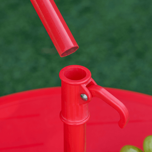 Outsunny Conjunto de Mesa e Cadeira de Jardim Conjunto de Picnic Dobrável para Crianças Conjunto de Mesa com Chapéu de Sol com Altura Ajustável 100-125cm Desenho de Joaninha Vermelho