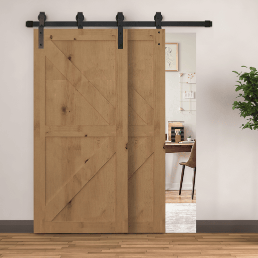 HOMCOM Conjunto de ferragens para porta deslizante dupla Kit de acessórios para porta deslizante com roda industrial Aço carbono Suporta até 90 kg Comprimento 200 cm Preto HOMCOM Conjunto de ferragens para porta deslizante dupla Kit de acessórios para porta deslizante com roda industrial Aço carbono Suporta até 90 kg Comprimento 200 cm Preto