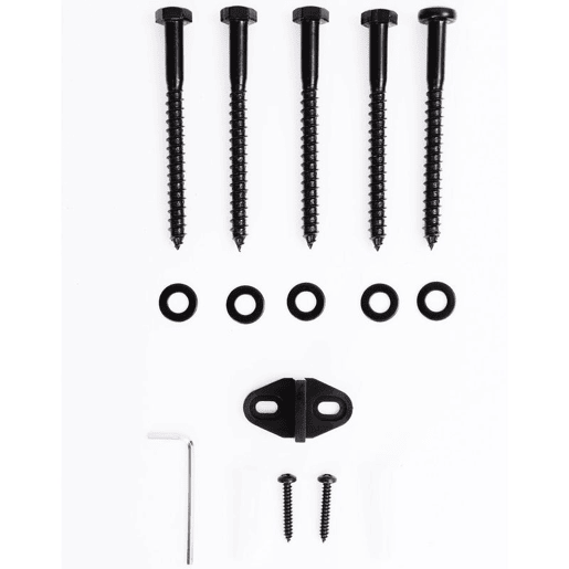 HomCom Kit de Instalação de Calha para Porta de Correr sem Obra - Cor Castanho - Aço Carbono u2013 200 x 4 x 0,6 cm