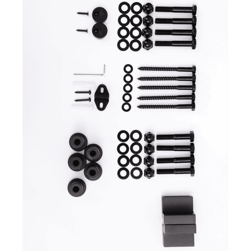 HomCom Kit de Instalação de Calha para Porta de Correr sem Obra - Cor Castanho - Aço Carbono u2013 200 x 4 x 0,6 cm