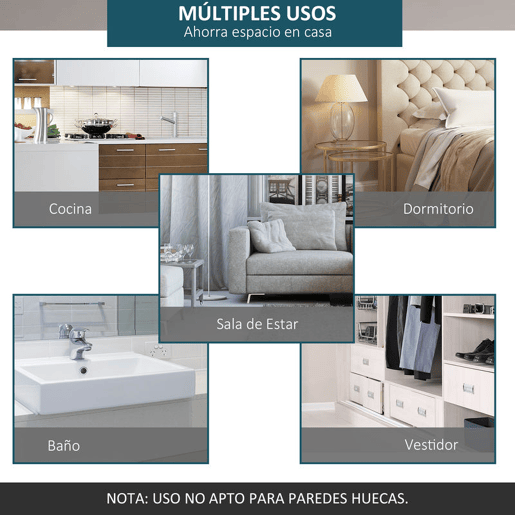 HOMCOM Ferragens para Porta Corredeira Kit de Acessórios para Porta Corredeira com Trilho de Aço Inoxidável Ø2,5x200cm Prata