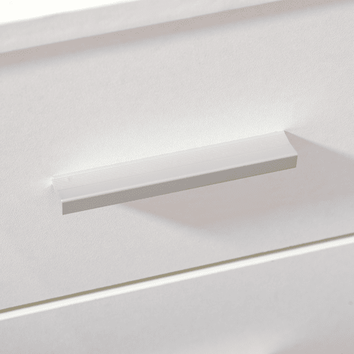 Vinsetto Bloco de Gavetas para Escritório Móvel de Arquivos com 3 Gavetas 4 Rodas e Fechadura com 2 Chaves para Escritório Secretária Casa 40x40x61,5 cm Branco