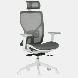 Vinsetto Cadeira de Escritório Giratória Cadeira de Escritório com Altura Ajustável Apoio para os Braços Apoio para a Cabeça e Suporte Lombar Reguláveis Encosto Alto 67x65x120-128cm Cinza