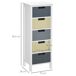 Cómodo de Madera MDF HOMCOM, hogar - muebles de dormitorio 35 Cómodo de Madera MDF HOMCOM, hogar - muebles de dormitorio 35 Multicolor