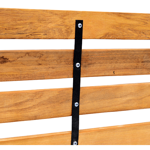 Outsunny Banco de jardim 2 lugares com encosto e apoios de braços Ripas de madeira e estrutura de aço Carga 230 kg 122x60x80 cm Cor natural e preto