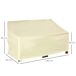 Funda Protectora de Banco Tela Oxford Outsunny 140x84 Funda Protectora de Banco Tela Oxford Outsunny 140x84 Beige