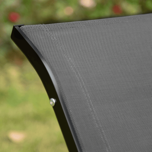 Outsunny Conjunto 2 Espreguiçadeiras Ergonômicas Dobráveis u200Bu200Bem Forma de S com Estrutura de Alumínio Textilene para Piscina Pátio Jardim e Varanda 165x61x63cm Cinza
