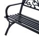 Banco de jardín Outsunny negro 85x127x60 cm 127x60 Banco de jardín Outsunny negro 85x127x60 cm 127x60 Negro