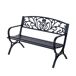 Banco de jardín Outsunny negro 85x127x60 cm 127x60 Banco de jardín Outsunny negro 85x127x60 cm 127x60 Negro