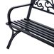 Banco de jardín Outsunny negro 85x127x60 cm 127x60 Banco de jardín Outsunny negro 85x127x60 cm 127x60 Negro
