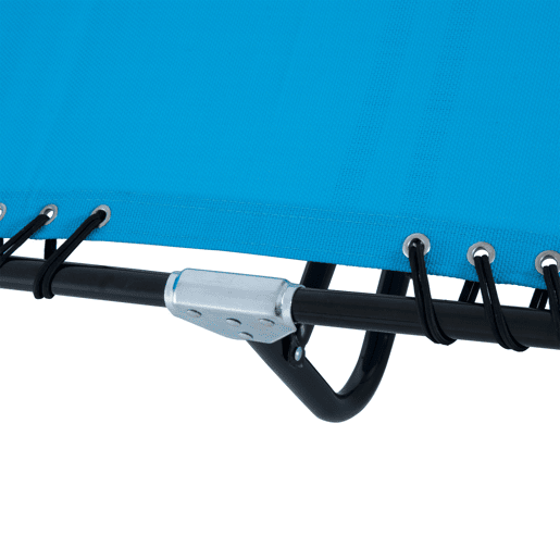 Outsunny Espreguiçadeira Dobrável, Espreguiçadeira de Jardim Reclinável com 4 Posições, Apoio de Cabeça e Estrutura de Aço, Suporta 120 kg, para Terraço, Piscina, Praia, 189x58x30 cm, Azul Claro