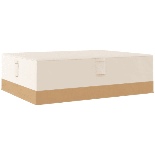 Outsunny Capa Protetora para Móveis de Jardim 270x200x78cm Tecido Oxford 600D Impermeável Cobertura para Sofás Mesas Exterior com 4 Ventilações 5 Alças Cordão de Tração Bege