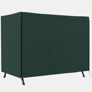 Outsunny Capa para Baloiços de Exterior Impermeável com Fecho de Correr Capa para Móveis de Exterior em Tecido Oxford 600D Ideal para Baloiços 205x124x164 cm Verde Escuro