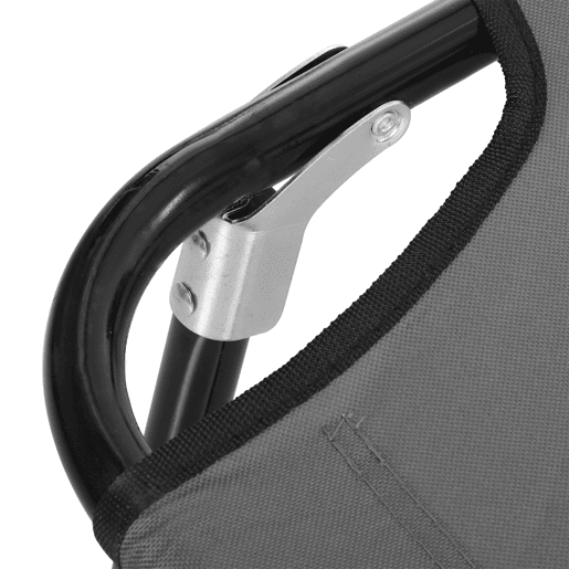 Outsunny Espreguiçadeira Dobrável Reclinável com Ângulo Ajustável de 3 Posições para Exterior Carga 120 kg 188x56x28 cm Cinza