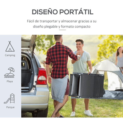 Outsunny Espreguiçadeira Dobrável de Jardim com Encosto Ajustável em 7 Posições, Almofada de Corpo Inteiro e Cabeça, para Terraço ou Piscina, Carga 165 kg, 137x63,5x100,5 cm, Cinzento