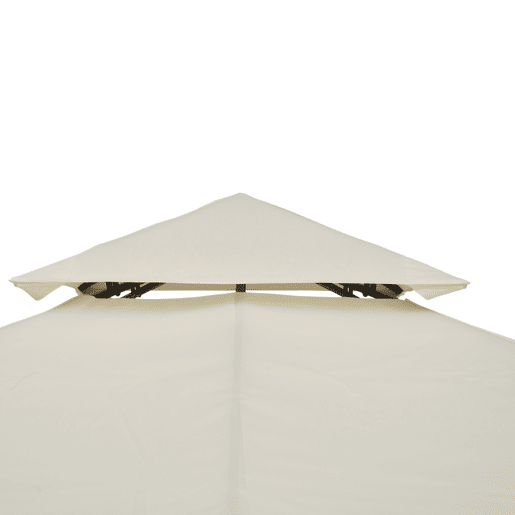 Outsunny Telhado de Reposição para Gazebo, 3x3 m, Cobertura de Reposição com Telhado Duplo, 8 Orifícios de Drenagem e Proteção UV, APENAS Toldo de Reposição para Pavilhão Gazebo, Creme Outsunny Telhado de Reposição para Gazebo, 3x3 m, Cobertura de Reposição com Telhado Duplo, 8 Orifícios de Drenagem e Proteção UV, APENAS Toldo de Reposição para Pavilhão Gazebo, Creme