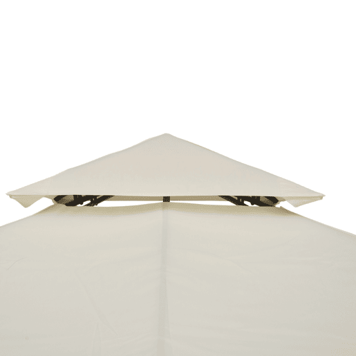 Outsunny Telhado de Reposição para Gazebo, 3x3 m, Cobertura de Reposição com Telhado Duplo, 8 Orifícios de Drenagem e Proteção UV, APENAS Toldo de Reposição para Pavilhão Gazebo, Creme Outsunny Telhado de Reposição para Gazebo, 3x3 m, Cobertura de Reposição com Telhado Duplo, 8 Orifícios de Drenagem e Proteção UV, APENAS Toldo de Reposição para Pavilhão Gazebo, Creme