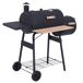 Barbacoa de Carbón Acero laminado en frío, Madera Outsunny Barbacoa de Carbón Acero laminado en frío, Madera Outsunny Negro